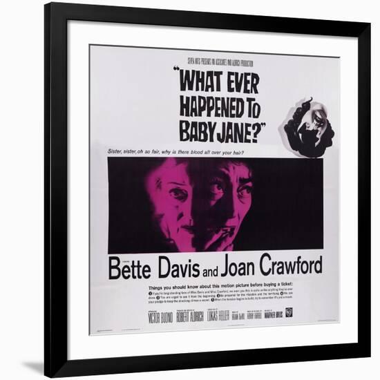 What Ever Happened to Baby Jane?, from Left: Bette Davis, Joan Crawford, 1962-null-Framed Art Print