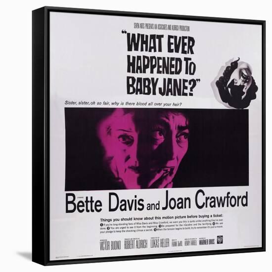 What Ever Happened to Baby Jane?, from Left: Bette Davis, Joan Crawford, 1962-null-Framed Stretched Canvas