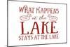 What Happens at the Lake (Ducks)-Lantern Press-Mounted Art Print
