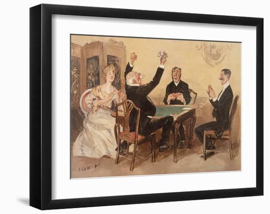 What has the Dealer Declared?-Leonard Raven-Hill-Framed Premium Giclee Print