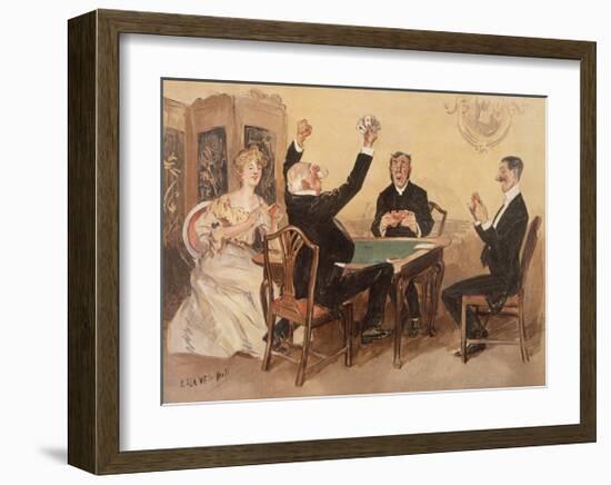 What has the Dealer Declared?-Leonard Raven-Hill-Framed Premium Giclee Print