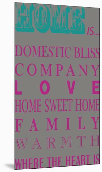 What Home Is...-Sasha Blake-Mounted Giclee Print