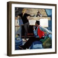 What Husbands Don't Know - Saturday Evening Post "Men at the Top", April 25, 1959 pg.26-Robert Meyers-Framed Giclee Print