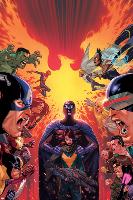 What If? Avx #1 Cover: Hulk, Captain America, Iron Man, Beast, Wolverine, Hope, Magneto-Jorge Molina-Lamina Framed Poster