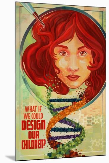 What If We Could Design Our Children?-Lantern Press-Mounted Art Print