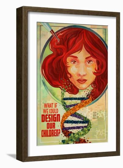What If We Could Design Our Children?-Lantern Press-Framed Art Print