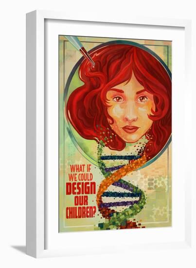 What If We Could Design Our Children?-Lantern Press-Framed Art Print