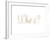 What If?-Miyo Amori-Framed Premium Giclee Print