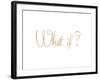 What If?-Miyo Amori-Framed Premium Giclee Print