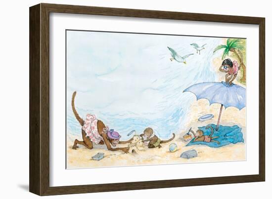 What Is Blue - Turtle-Marsha Winborn-Framed Giclee Print