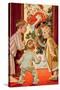 What Is Santa Doing to Mommy?-Joseph Christian Leyendecker-Stretched Canvas