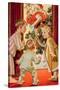 What Is Santa Doing to Mommy?-Joseph Christian Leyendecker-Stretched Canvas