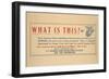 What is This?-null-Framed Art Print