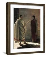 What Is True? 1890-Nikolai Nikolaievich Ge-Framed Art Print