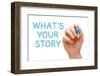 What is Your Story-Ivelin Radkov-Framed Photographic Print