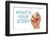 What is Your Story-Ivelin Radkov-Framed Photographic Print