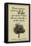 What Life Is About Humor-null-Framed Stretched Canvas