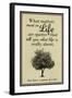 What Life Is About Humor-null-Framed Art Print