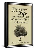 What Life Is About-null-Framed Stretched Canvas