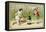 What Luck! a Bottle of Champagne', Promotional Card for the Parisian Department Store 'Au Bon…-null-Framed Stretched Canvas