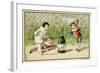 What Luck! a Bottle of Champagne', Promotional Card for the Parisian Department Store 'Au Bon…-null-Framed Giclee Print