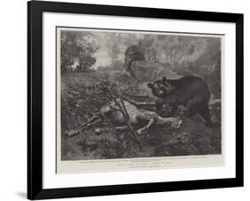 What Luck! Or, How I Killed My Bear-Alfred William Strutt-Framed Giclee Print