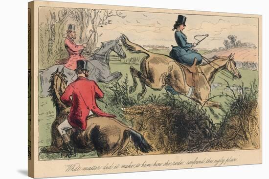 What Matter Did it Make to Him How She Rode, Confound This Ugly Place, 1865-John Leech-Stretched Canvas