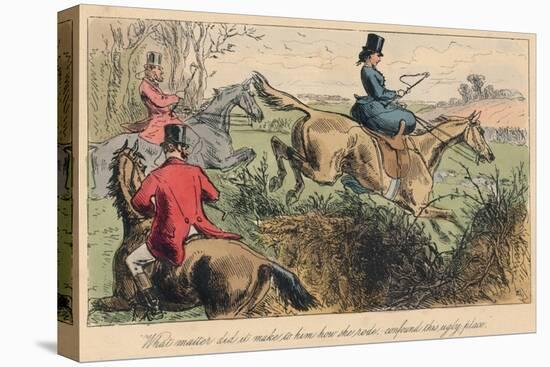 What Matter Did it Make to Him How She Rode, Confound This Ugly Place, 1865-John Leech-Stretched Canvas