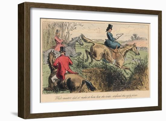 What Matter Did it Make to Him How She Rode, Confound This Ugly Place, 1865-John Leech-Framed Giclee Print