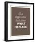 What Men Are-null-Framed Art Print