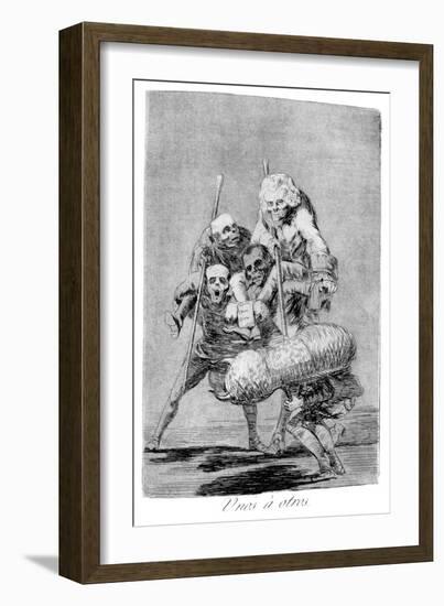 What One Does to Another, 1799-Francisco de Goya-Framed Giclee Print
