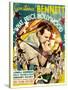 What Price Hollywood?, Neil Hamilton, Constance Bennett on Window Card, 1932-null-Stretched Canvas