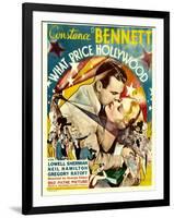 What Price Hollywood?, Neil Hamilton, Constance Bennett on Window Card, 1932-null-Framed Photo