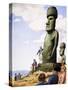 What Really Happened? Idols of Easter Island-Pat Nicolle-Stretched Canvas