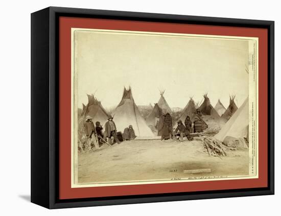 What's Left of Big Foot's Band-John C. H. Grabill-Framed Stretched Canvas