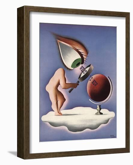 What's New Poster-Jean Carlu-Framed Giclee Print