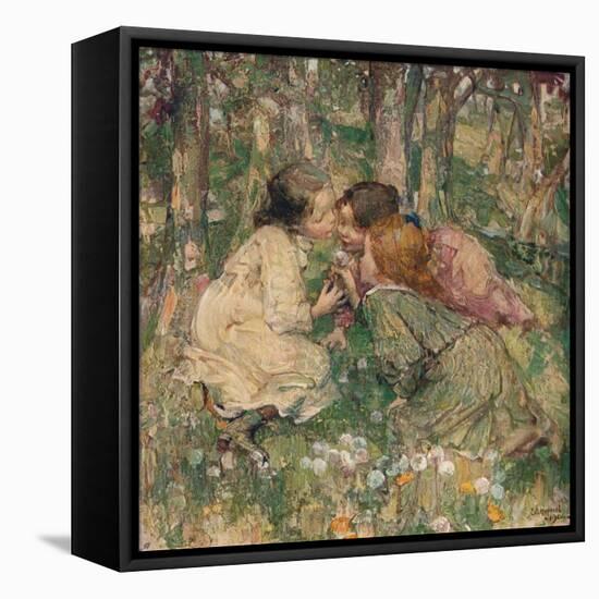 'What's O'Clock?', c1904-Edward Atkinson Hornel-Framed Stretched Canvas