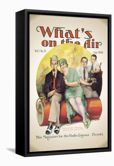 What's on the Air: Dynamite Broadcast-null-Framed Stretched Canvas