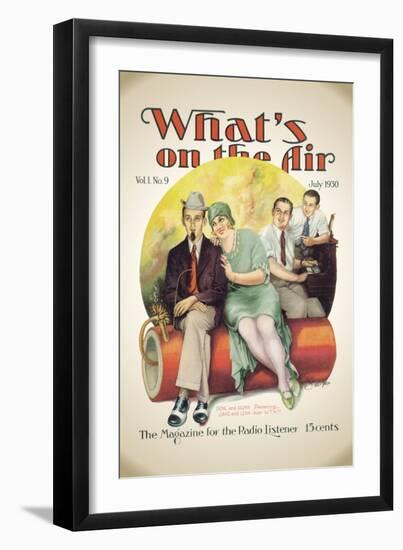 What's on the Air: Dynamite Broadcast-null-Framed Art Print