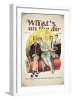 What's on the Air: Dynamite Broadcast-null-Framed Art Print