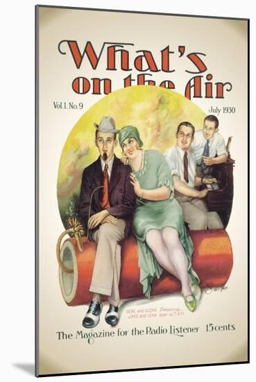 What's on the Air: Dynamite Broadcast-null-Mounted Art Print