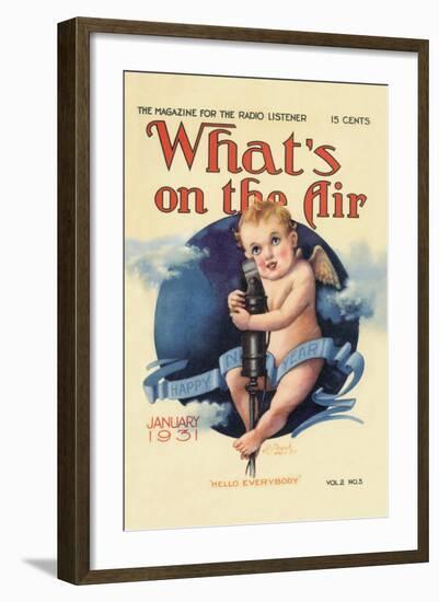 What's on the Air: Hello Everybody-null-Framed Art Print