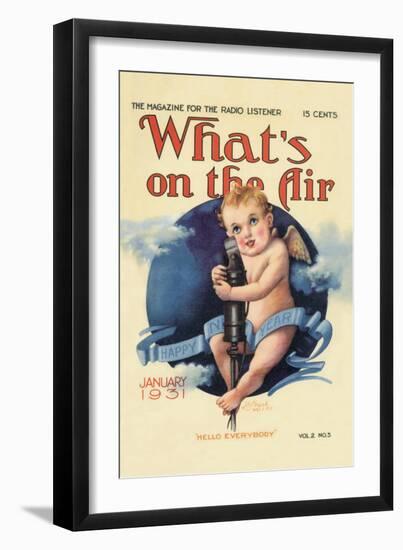 What's on the Air: Hello Everybody-null-Framed Art Print