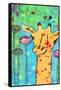 What's Up Giraffe-Jennifer McCully-Framed Stretched Canvas