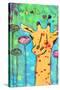 What's Up Giraffe-Jennifer McCully-Stretched Canvas