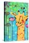 What's Up Giraffe-Jennifer McCully-Stretched Canvas