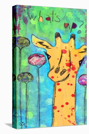 What's Up Giraffe-Jennifer McCully-Stretched Canvas