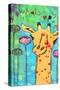 What's Up Giraffe-Jennifer McCully-Stretched Canvas