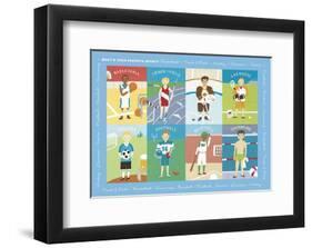 What's Your Favorite Sport?-Catrina Genovese-Framed Giclee Print