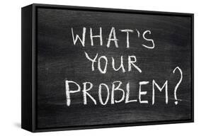 What's Your Problem-Yury Zap-Framed Stretched Canvas